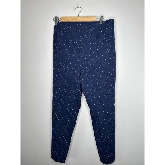 Lane Bryant Womens Blue White Polka Dots Dress Pants Size 14 - Picture 7 of 14